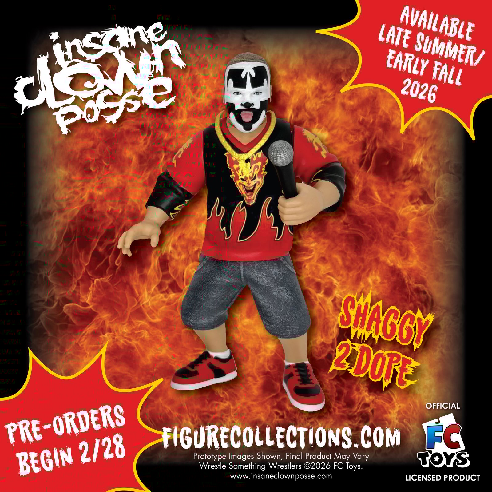 JACK JECKEL INSANE CLOWN POSSE SHAGGY 2 DOPE & VIOLENT J 4.5 INCH